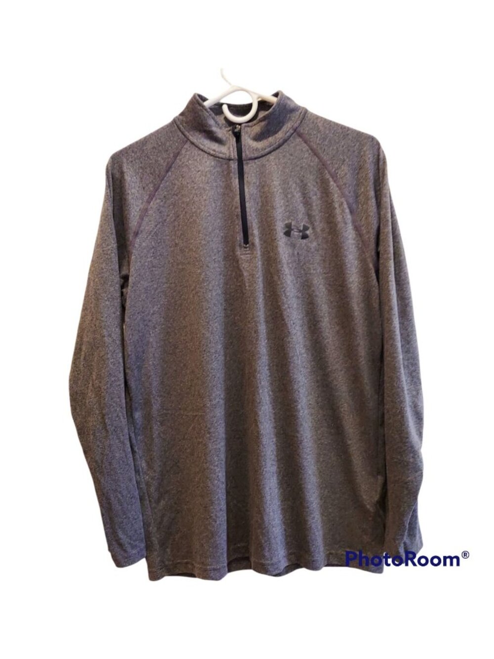 Under Armour Mens M Heat GEAR Grey Zip Pullover Athleisure work out gorpcore bas